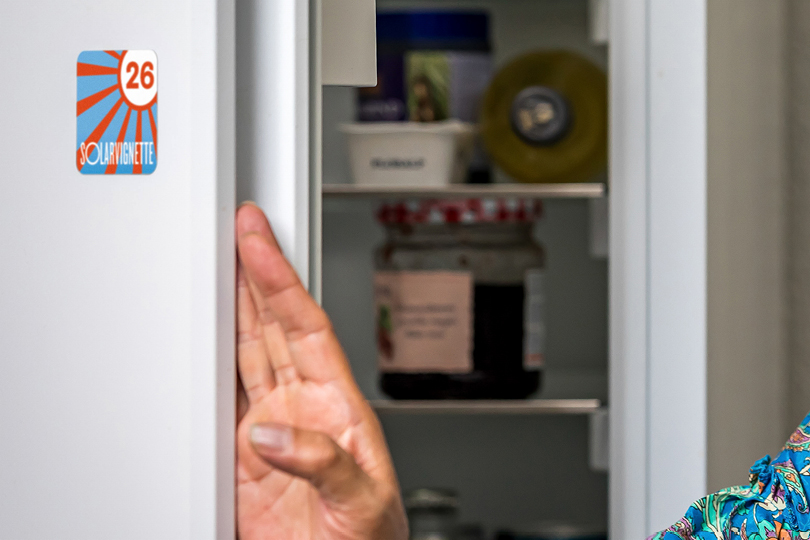Solarvignette für den Kühlschrank