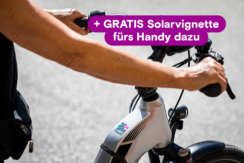 E-Bike Gratis Handy Solarvignette